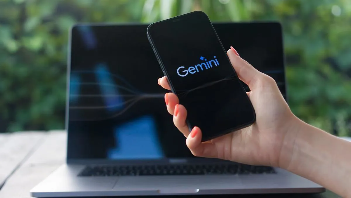 Gemini ajutise vestluse algatamise ekraan